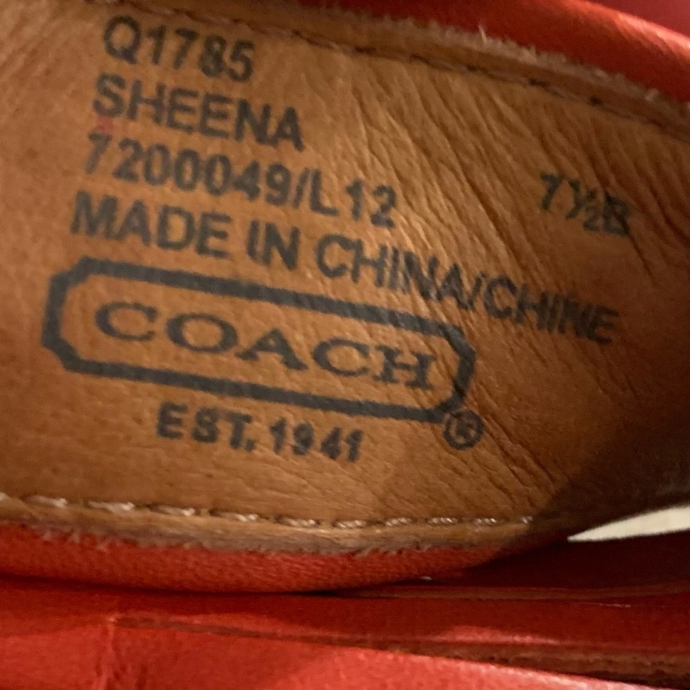 Red Coach Sheena Sandals - image 5